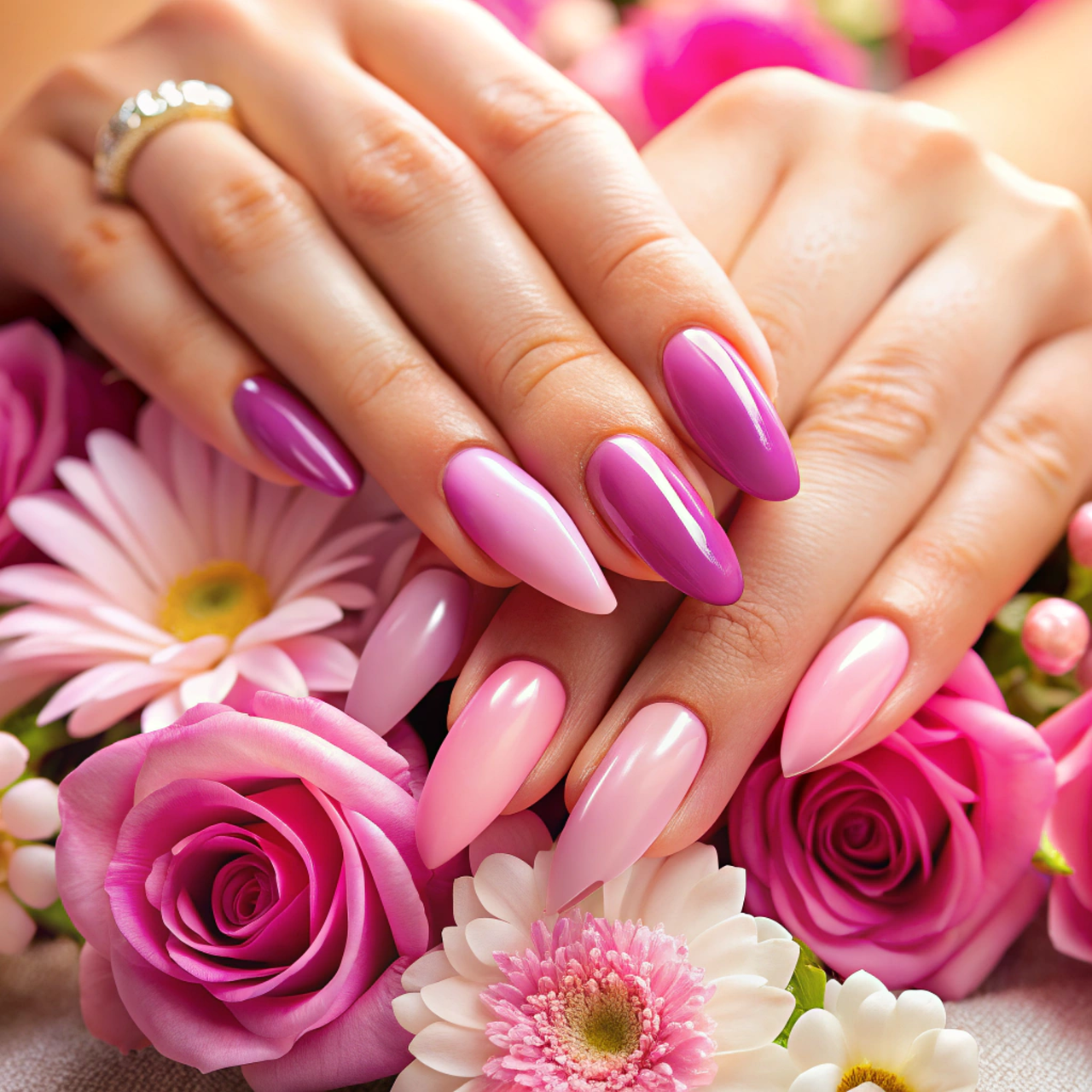 nails, manicure, nail, fingernails, woman, paint, cosmetics, fashionable, pedicure